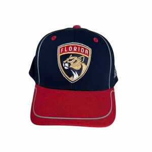 Men's Florida Panthers adidas Navy/Red Alpha Flex Hat